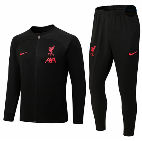 Cfb3 Camiseta Chaqueta Chándal Liverpool Equipación Negro 2022/2023 C219