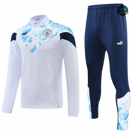 Cfb3 Camiseta Chándal Manchester City Equipación Blanco/Azul 2022/2023 C231