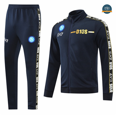 Cfb3 Camiseta Chaqueta Chándal Napoli Equipación Negro 2022/2023 C289