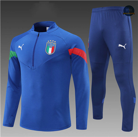 Cfb3 Camiseta Chándal Niños Italia Equipación Azul 2022/2023 C329