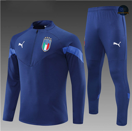 Cfb3 Camiseta Chándal Niños Italia Equipación Azul Profundo 2022/2023 C330