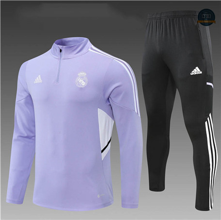 Cfb3 Camiseta Chándal Niños Real Madrid Equipación Púrpura/Negro 2022/2023 C304