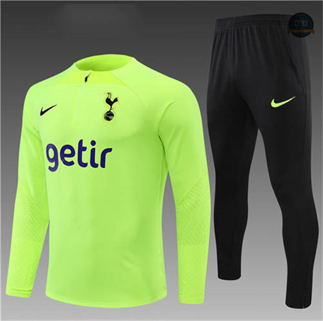 Cfb3 Camiseta Chándal Niños Tottenham Hotspur Equipación Verde/Negro 2022/2023 C355
