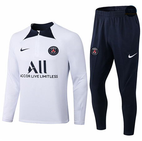 Cfb3 Camiseta Chándal Paris Paris Saint Germain Equipación Blanco/Negro 2022/2023 C142