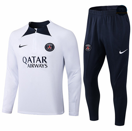 Cfb3 Camiseta Chándal Paris Paris Saint Germain Equipación Blanco/Negro 2022/2023 C147