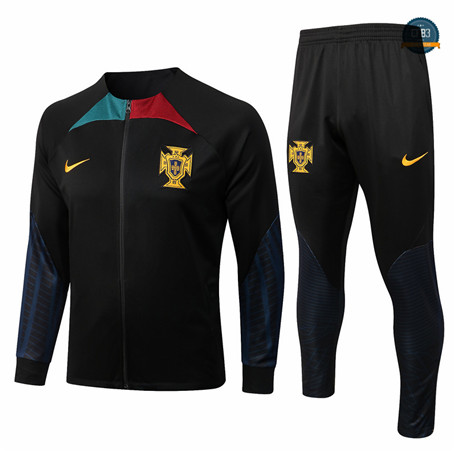 Cfb3 Camiseta Chaqueta Chándal Portugal Equipación Negro 2022/2023 C181