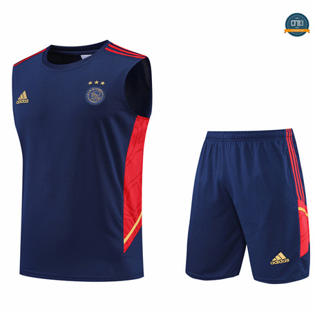 Cfb3 Camiseta Ajax Chaleco Pantalones Equipación Azul Profundo 2022/2023 C373