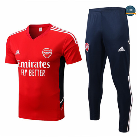 Cfb3 Camiseta Arsenal + Pantalones Equipación Rojo/Azul Profundo 2022/2023 C524