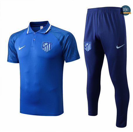 Cfb3 Camiseta polo Atletico Madrid + Pantalones Equipación Azul 2022/2023 C411