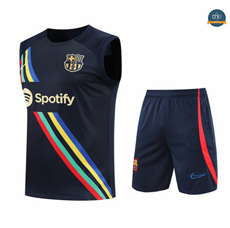 Cfb3 Camiseta Barcelona Chaleco Pantalones Equipación Azul Profundo 2022/2023 C415