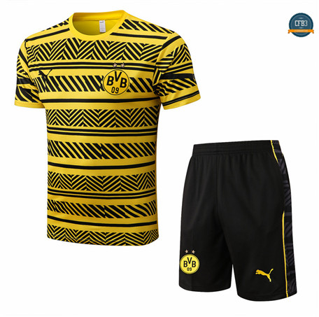 Cfb3 Camiseta Borussia Dortmund + Pantalones Equipación Amarillo/Negro 2022/2023 C403