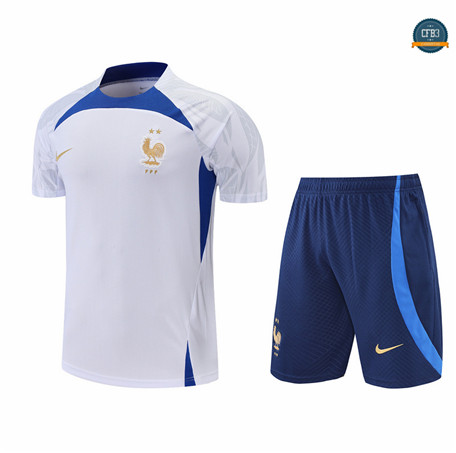 Cfb3 Camiseta Francia + Pantalones Equipación Blanco/Azul 2022/2023 C503