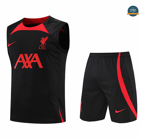 Cfb3 Camiseta Liverpool Chaleco Pantalones Equipación Negro 2022/2023 C545