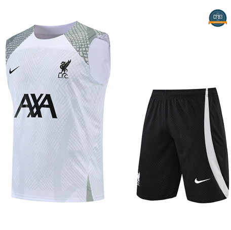 Cfb3 Camiseta Liverpool Chaleco Pantalones Equipación Blanco/Negro 2022/2023 C550
