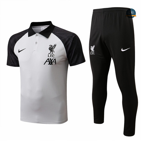 Cfb3 Camiseta Liverpool + Pantalones Equipación Gris/Azul Profundo 2022/2023 C559