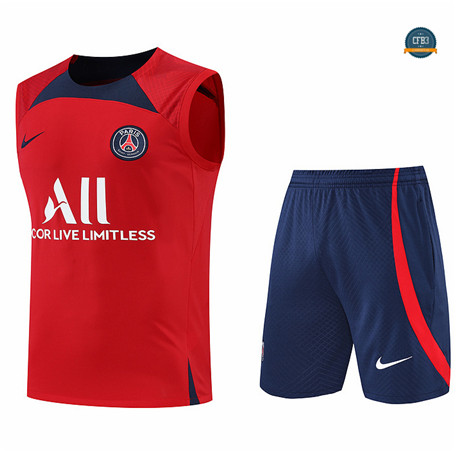 Cfb3 Camiseta Paris Paris Saint Germain Chaleco Pantalones Equipación Rojo/Azul Profundo 2022/2023 C459
