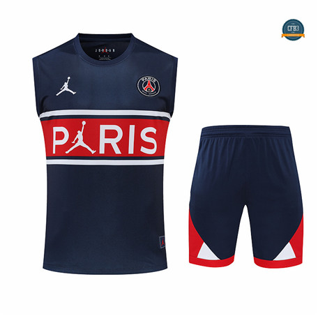 Cfb3 Camiseta Paris Paris Saint Germain Chaleco Pantalones Equipación Azul Profundo 2022/2023 C465