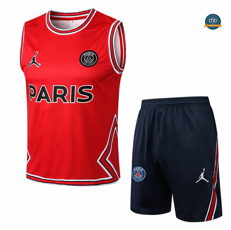 Cfb3 Camiseta Paris Paris Saint Germain Chaleco Pantalones Equipación Rojo/Azul Profundo 2022/2023 C473