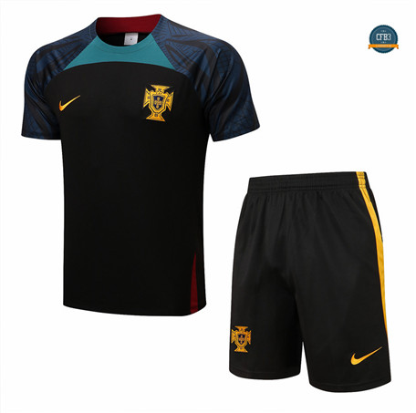 Cfb3 Camiseta Portugal + Pantalones Equipación Rojo/Negro 2022/2023 C514