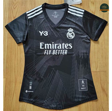 Cfb3 Camiseta Real Madrid Femme Y3 Negro 2022/2023 C695