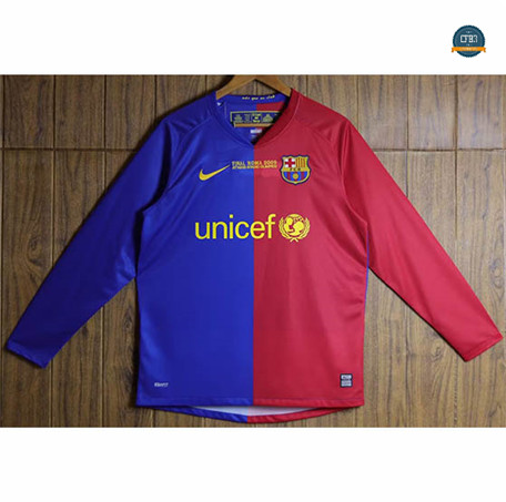 Cfb3 Camiseta Retro 2008-09 Barcelona 1ª Equipación Manga larga C1004