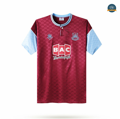 Cfb3 Camiseta Retro 1989-90 West Ham United 1ª Equipación C1036