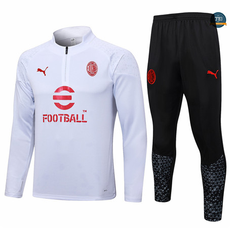 Nuevas Cfb3 Chándal AC Milan Equipación Blanco 2023/2024