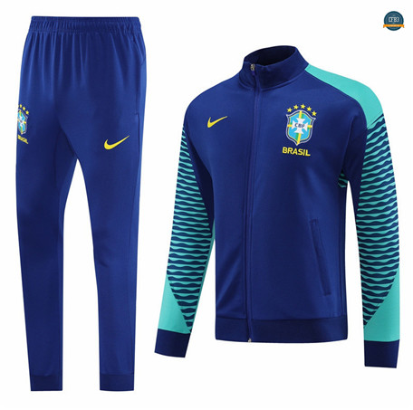 Venta Cfb3 Chaqueta Chándal Brasil Equipación Azul 2023/2024