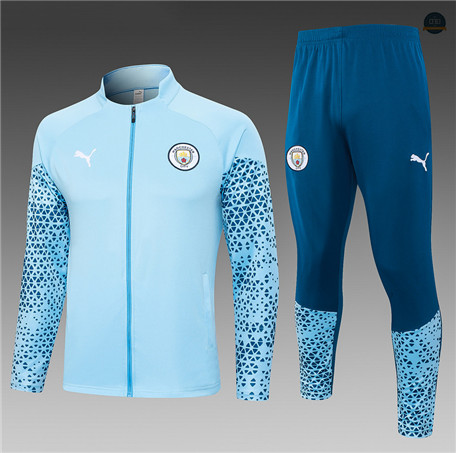 Comprar Cfb3 Chaqueta Chándal Manchester City Equipación Azul Claro 2023/2024