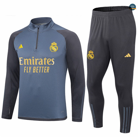 Diseñar Cfb3 Chándal Niño Real Madrid Equipación Azul/Gris 2023/2024