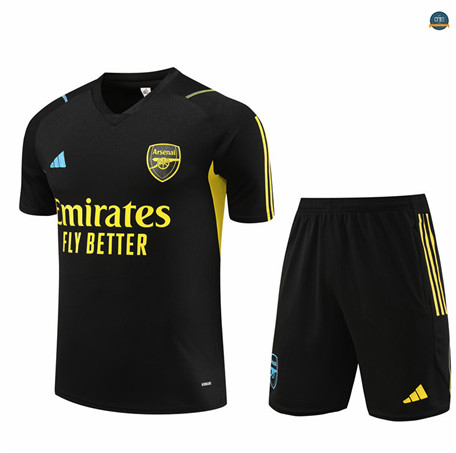 Comprar Cfb3 Camiseta Entrenamiento Arsenal + Pantalones Cortos Equipación Negro 2023/2024