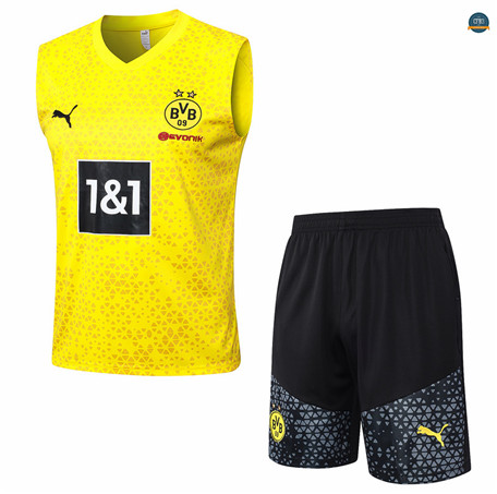 Comprar Cfb3 Camiseta Entrenamiento Borussia Dortmund Chaleco Pantalones Equipación Amarillo 2023/2024