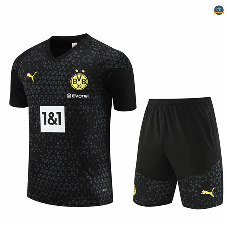Nuevas Cfb3 Camiseta Entrenamiento Borussia Dortmund + Pantalones Cortos Equipación Negro 2023/2024