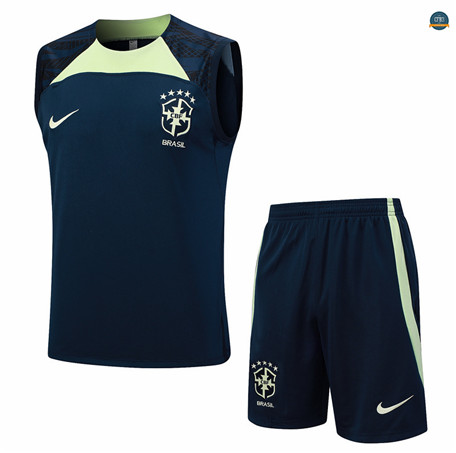 Nuevas Cfb3 Camiseta Entrenamiento Brasil Chaleco Pantalones Equipación Azul Real 2023/2024