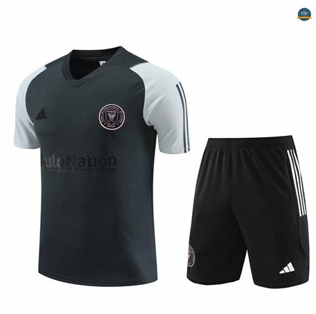 Diseñar Cfb3 Camiseta Entrenamiento Inter Miami + Pantalones Cortos Equipación Azul Marino 2023/2024