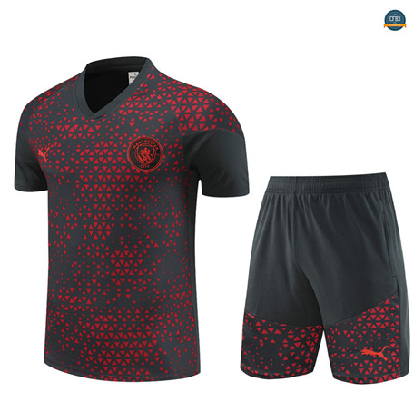 Comprar Cfb3 Camiseta Entrenamiento Niño Manchester City + Pantalones Cortos Equipación Gris Oscuro 2023/2024