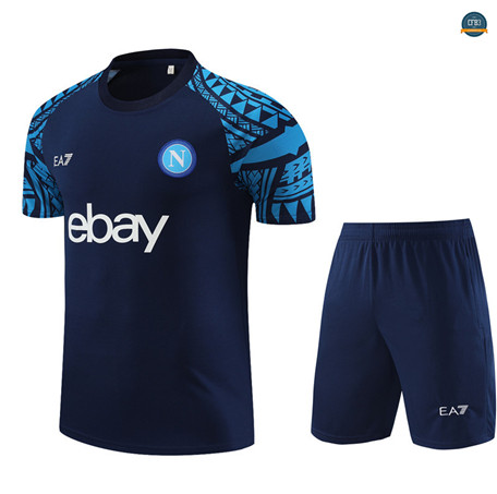 Nuevas Cfb3 Camiseta Entrenamiento Niño Napoli + Pantalones Cortos Equipación Azul Real 2023/2024