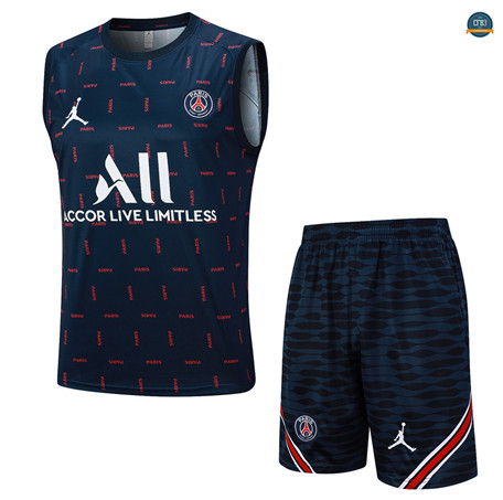 Outlet Cfb3 Camiseta Entrenamiento Paris Paris Saint Germain Chaleco Pantalones Equipación Azul Real 2023/2024