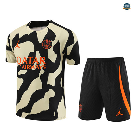Diseñar Cfb3 Camiseta Entrenamiento Paris Paris Saint Germain + Pantalones Cortos Equipación Negro 2023/2024