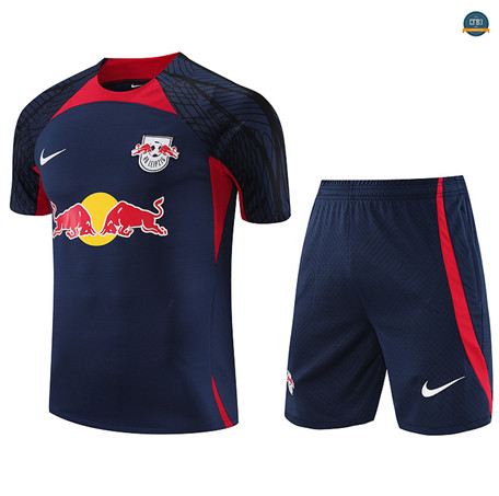 Diseñar Cfb3 Camiseta Entrenamiento RB Leipzig short tracksuit Azul 2023/2024