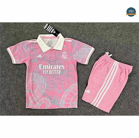 Nuevas Cfb3 Camiseta Real Madrid Niño Equipación Rosa 2023/2024