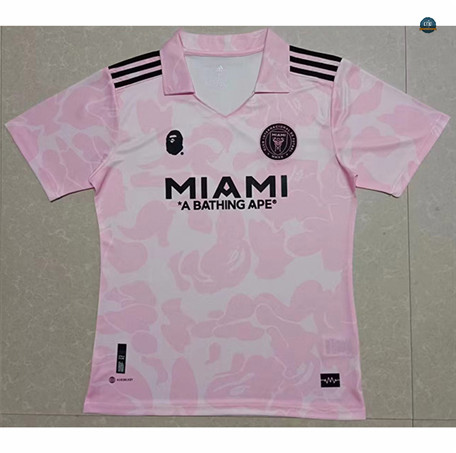 Cfb3 Camiseta Inter Miami Equipación Trilateral Bath ape Rosa 2023/2024