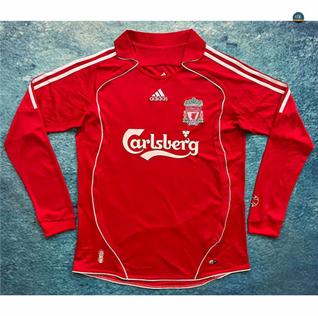 Cfb3 Camiseta Retro 2006-08 Liverpool 1ª Equipación Manica lunga