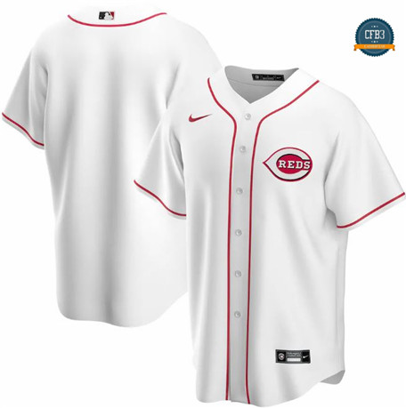 Tailandia Cfb3 Camiseta Cincinnati Rojos - Blanco