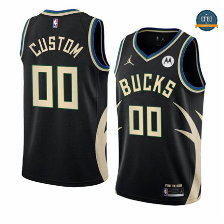 Tailandia Cfb3 Camiseta Custom, Milwaukee Bucks 2022/23 - Statement