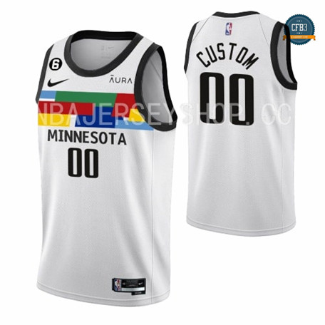 Nuevas Cfb3 Camiseta Custom, Minnesota Timberwolves 2022/23 - City