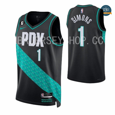 Nuevas Cfb3 Camiseta Anfernee Simons, Portland Trail Blazers 2022/23 - City