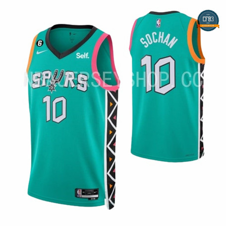 Nuevas Cfb3 Camiseta Jeremy Sochan, San Antonio Spurs 2022/23 - City