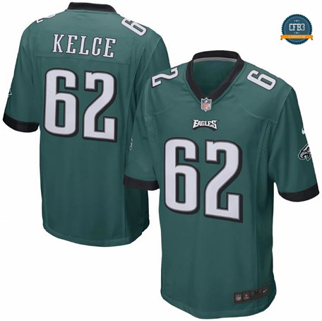 Replicas Cfb3 Camiseta Jason Kelce, Philadelphia Eagles - Midnight Verde