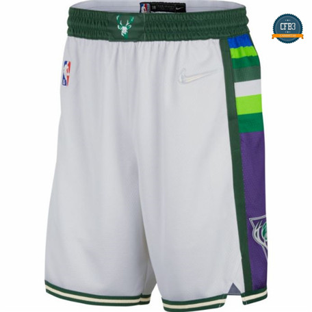 Tailandia Cfb3 Camiseta Pantalones Milwaukee Bucks 2021/22- Edición de la ciudad